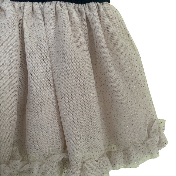 EUC Vintage Mayoral Dress Dark Blue Gold Tulle Dress 24 Months - Picture 3 of 3